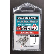 Гачки GC Feeder Basic F-314, 10шт/уп, колір BN, розмір № 12